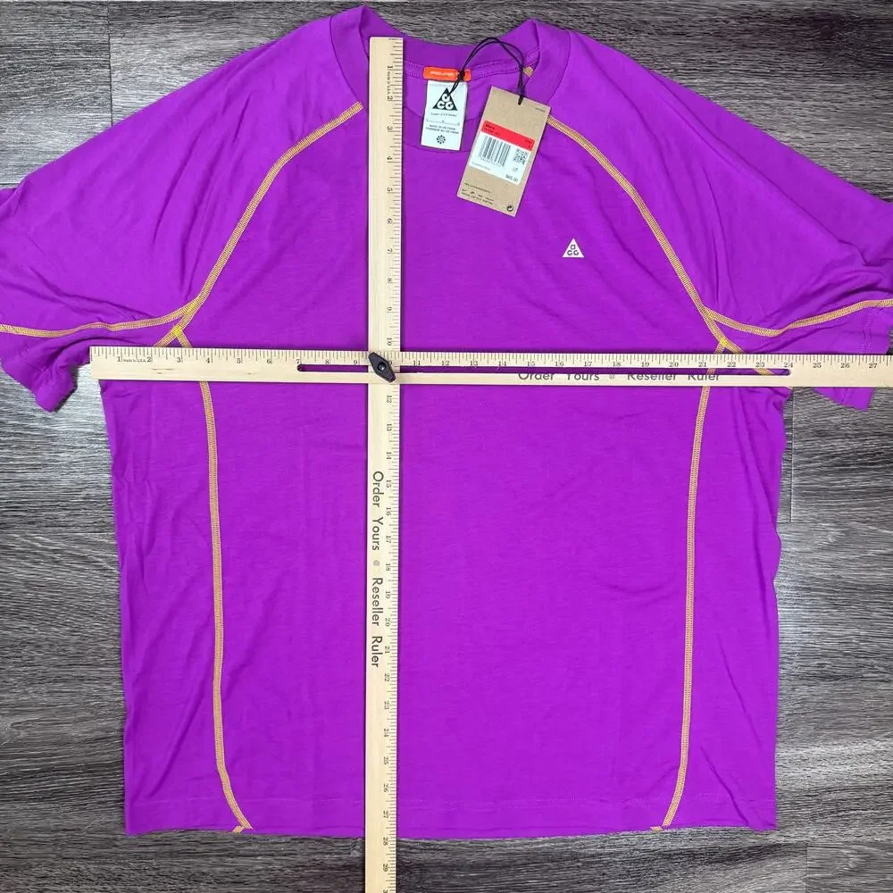 Nike ACG Dri-FIT ADV Goat Rocks Graphic T-Shirt Purple HJ2881-551 Men's Large
